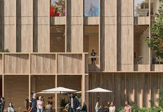 Schets van het nieuwe gebouw Schets van het nieuwe gebouw