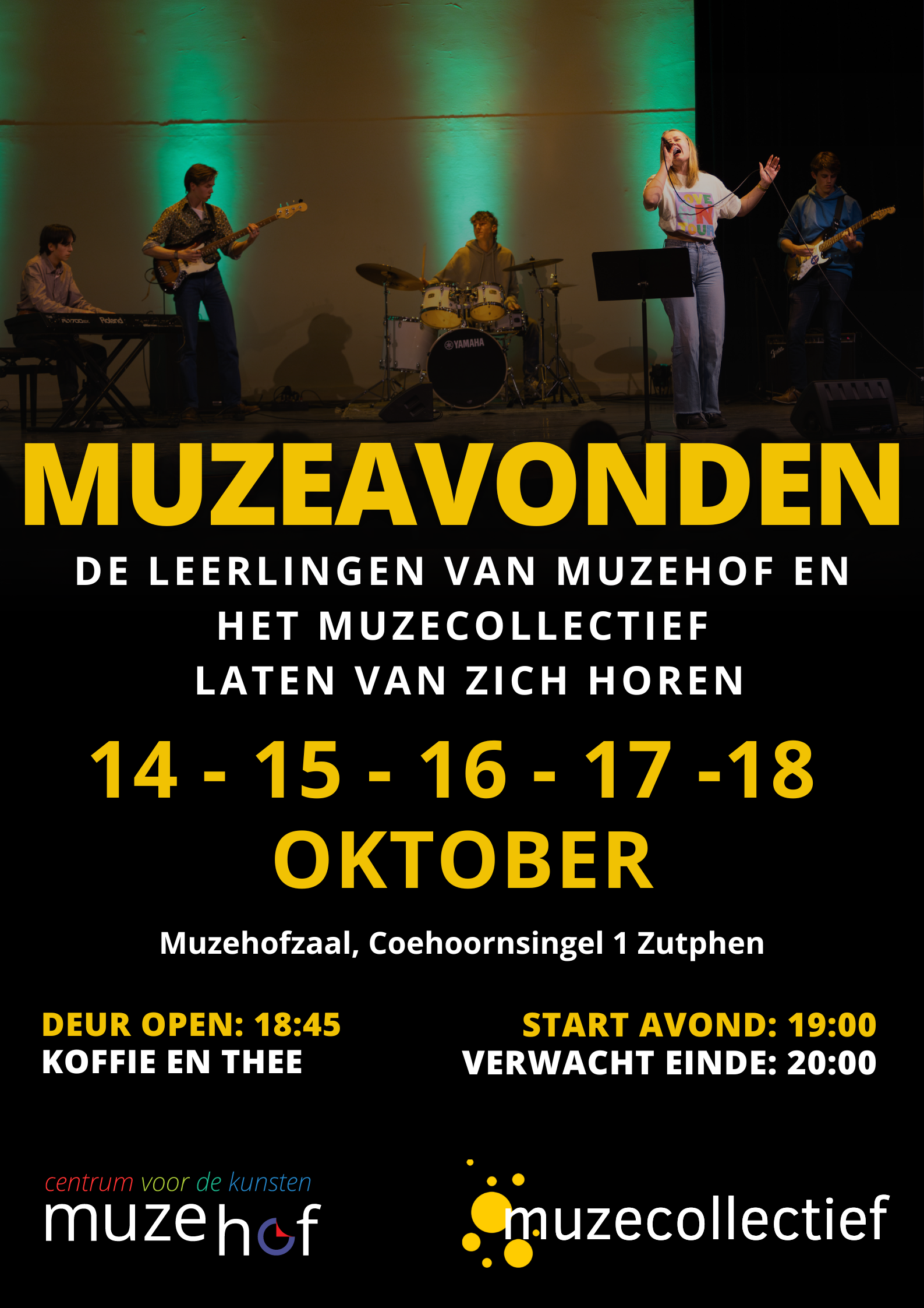 Voorspeelmomenten in onze Muzehof-zaal.